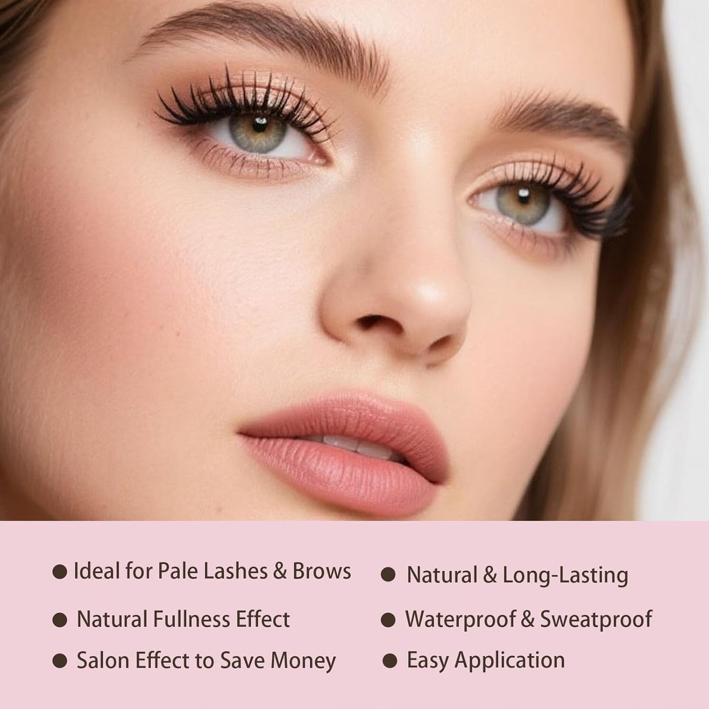 Lash & Brow Color Kit - 2-In-1 Professional Eyelash & Eyebrow Dye | Long-Lasting Results, 7ml (Brown)