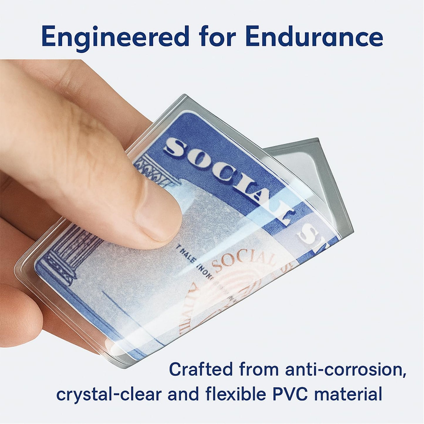 12 Mil PVC Medicare Card Protector Sleeve, 10 Pack Social Security Card Protector Clear Card Sleeves, Plastic Card Holder Perfect Fit Credit Card Sleeves ID Protector for Wallet
