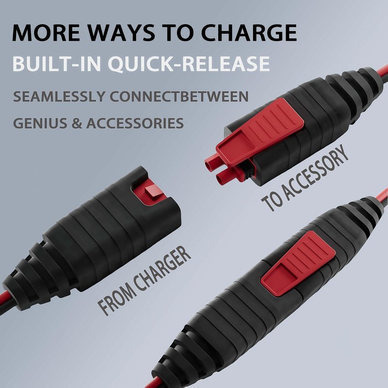 KIAPIEBIO (2 Pack) 10.5-Feet GC004 X-Connect fit for NOCO Battery Charger Accessories,Extension Cable Accessory for Genius Smart Battery Chargers Cable