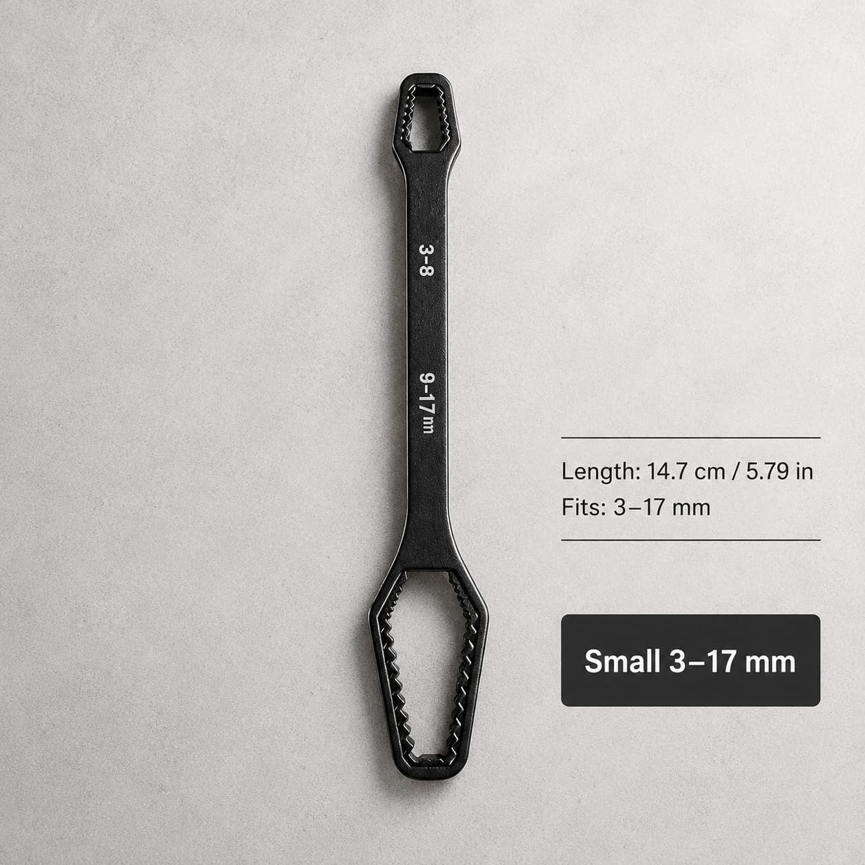 Adjustable Double-Ended Torx Wrench - Self-Tightening 3-17mm Tool for Automotive & Home Use