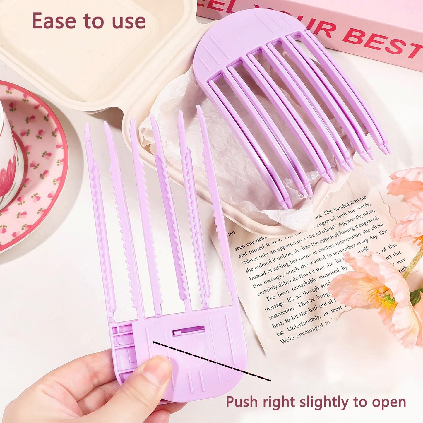 Hair Volume Clip - 2 Pack No-Crease Volumizing Tool for Fluffy Hairstyles | Root Lifting Boosters for Men & Women