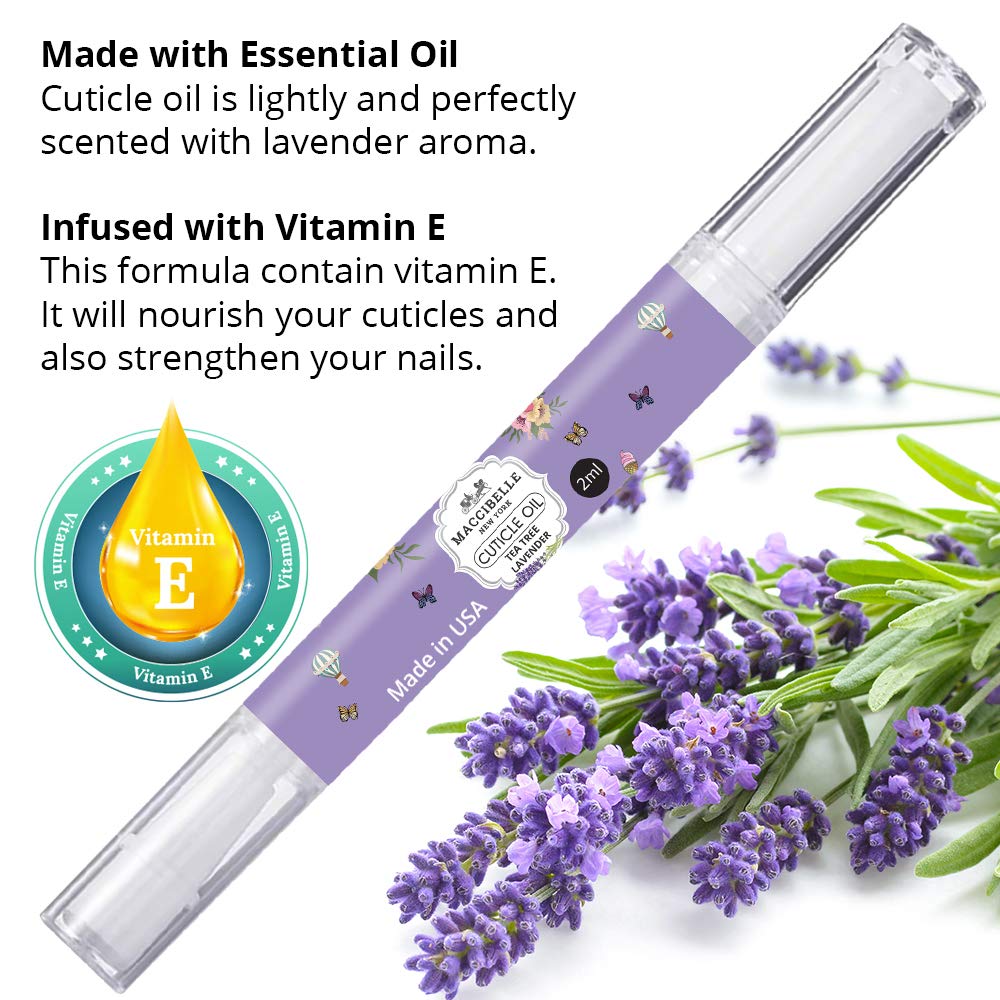 Cuticle & Nail Oil Pen - Nourishing Milk & Honey + Lavender Formula | 2ml for Dry, Cracked Cuticles