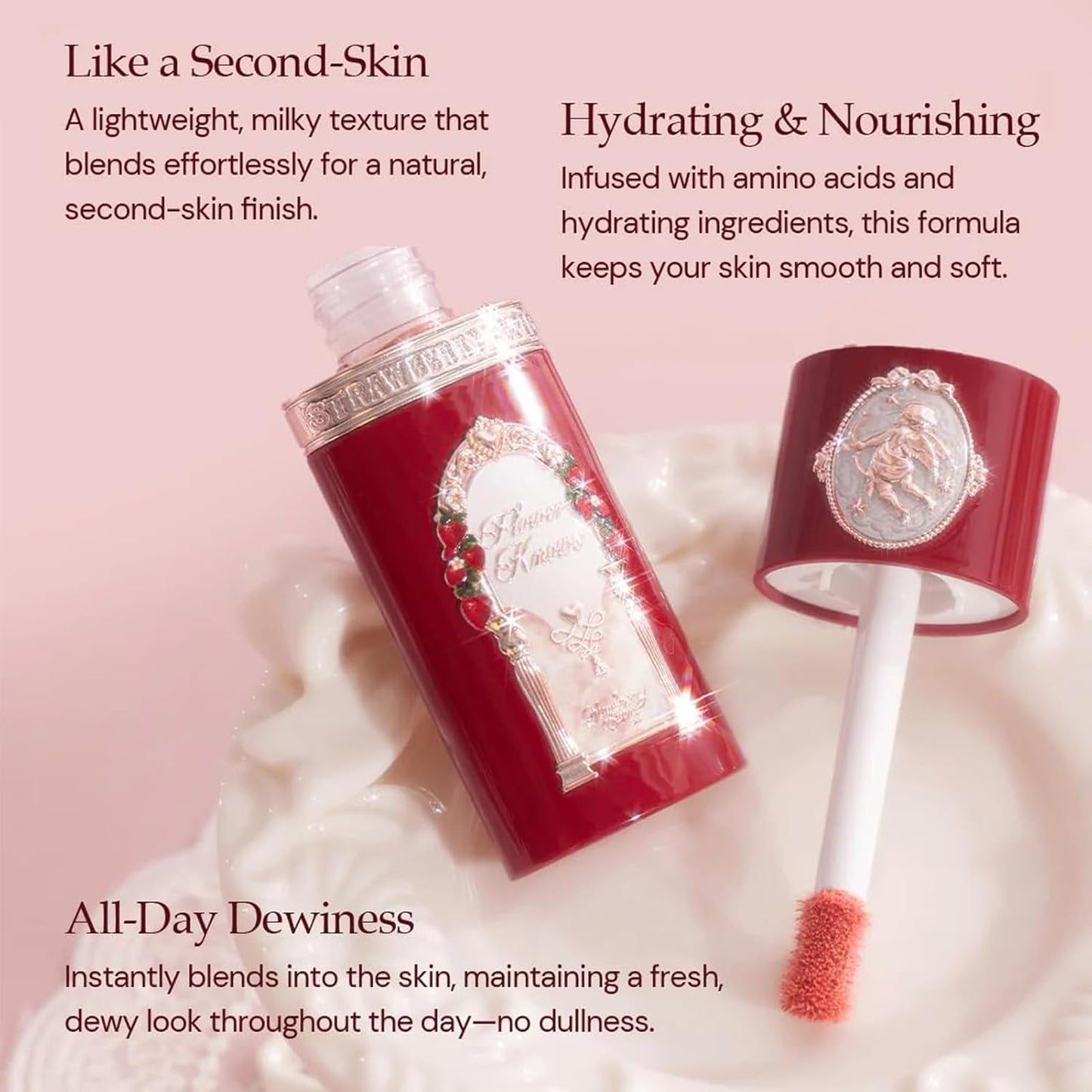 All Day Glow Liquid Blush - Sweat & Water-Resistant Baby Pink Makeup | 0.25 Fl Oz