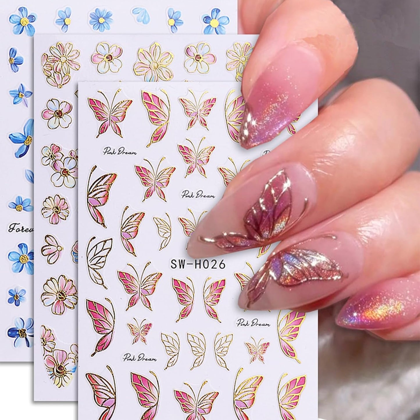 3D Summer Nail Art Stickers - Cute Fruit Decals for DIY Manicure | 5 Sheets of Lemon, Strawberry & Blueberry Designs