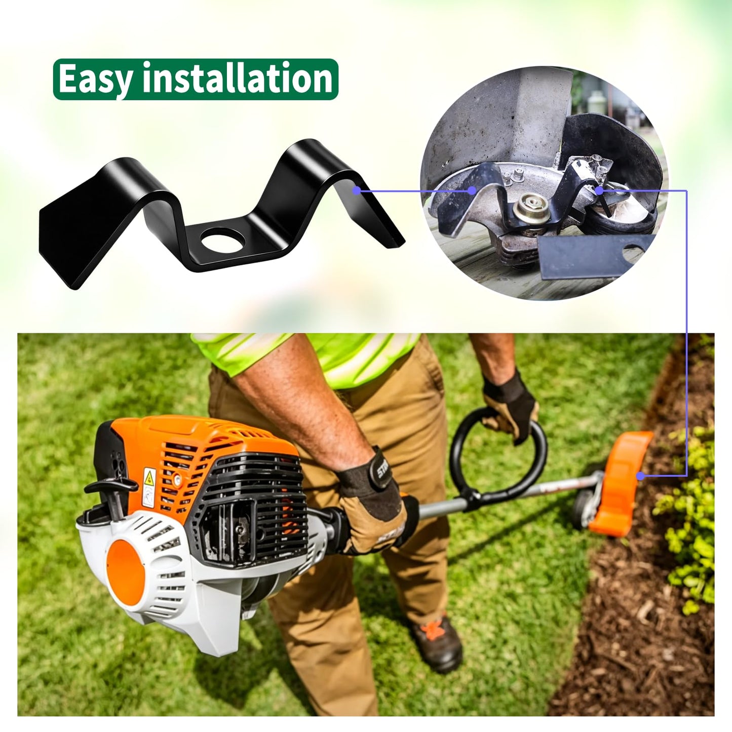 Vanshly，Bed Edger Blade 4180 710 6001 Compatible with Stihl Edger 4150-2