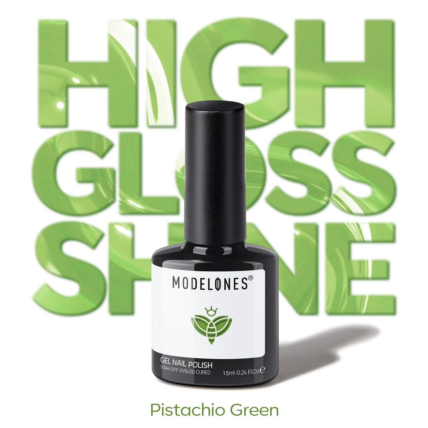 Olive Green Gel Nail Polish - Modelones Pistachio Soak Off for Spring & Summer | 15ML