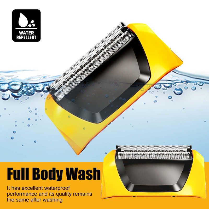 Shaver Replacement Foils Cutters and Head for Wahl Yellow Lifeproof Foil Shaver Series 7061 Model 7045-100