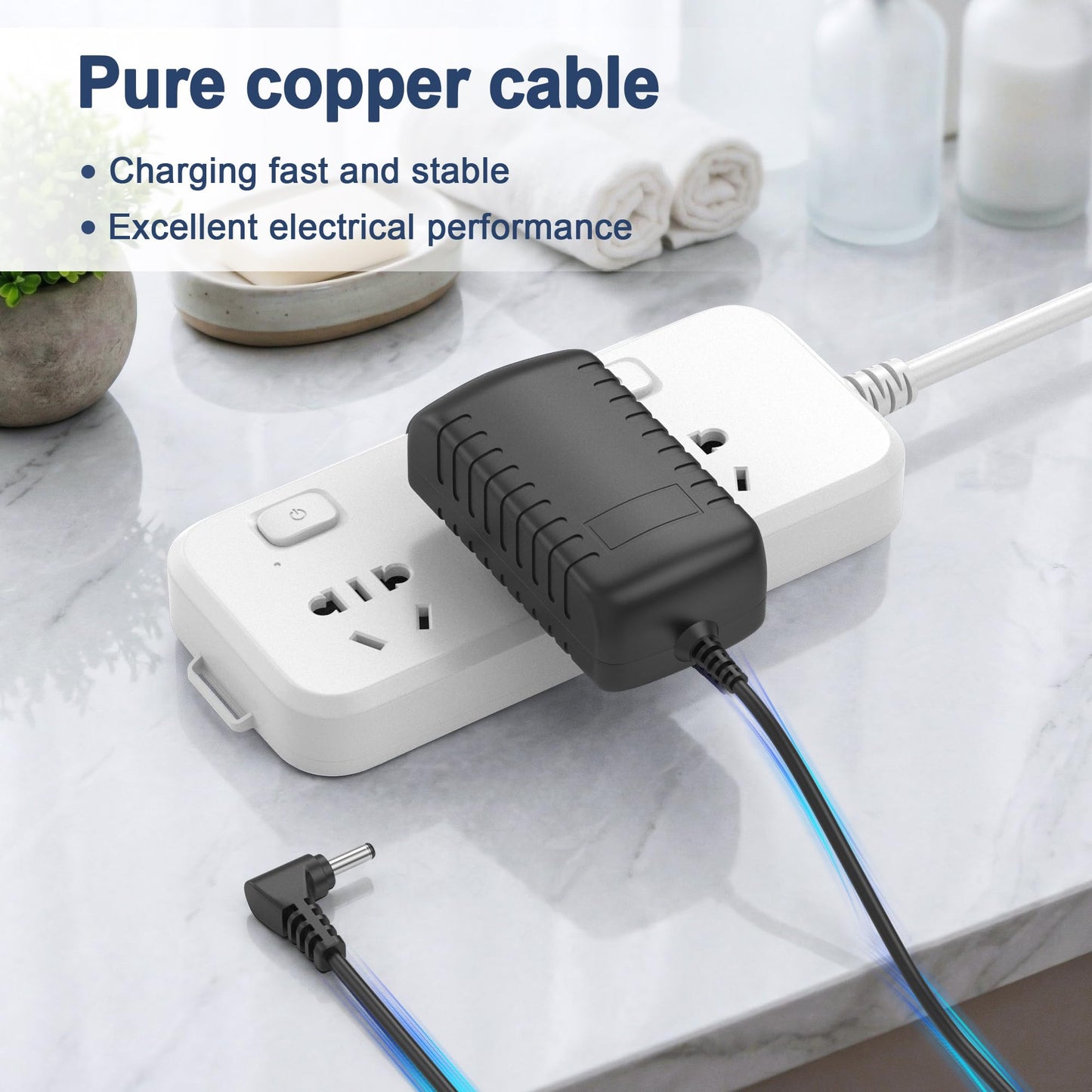 Jantoy AC Adapter Charger Compatible with Wahl Trimmer 9865 9865-2801 9888-600 9891-100 Power Cord