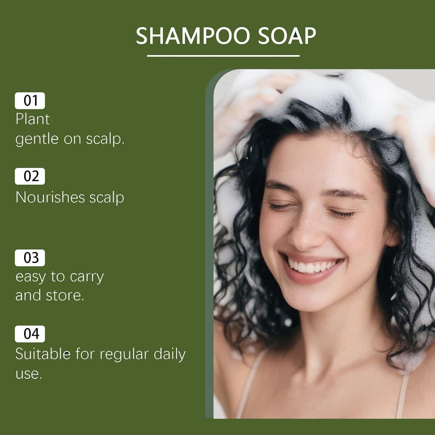 Korean Scalp Shampoo Bar - Rosemary Amino Acid Formula for Hair Loss | Natural Herbal Hydration (1 PCS)