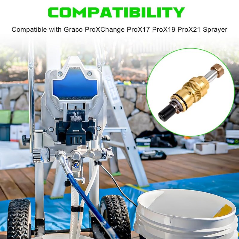 LEAPTREND 24Y472 Power Paint Sprayers Pump Repair Kit Compatible with Graco ProXChange ProX17 ProX19 ProX21 Electric Airless Paint Sprayer Piston Pump
