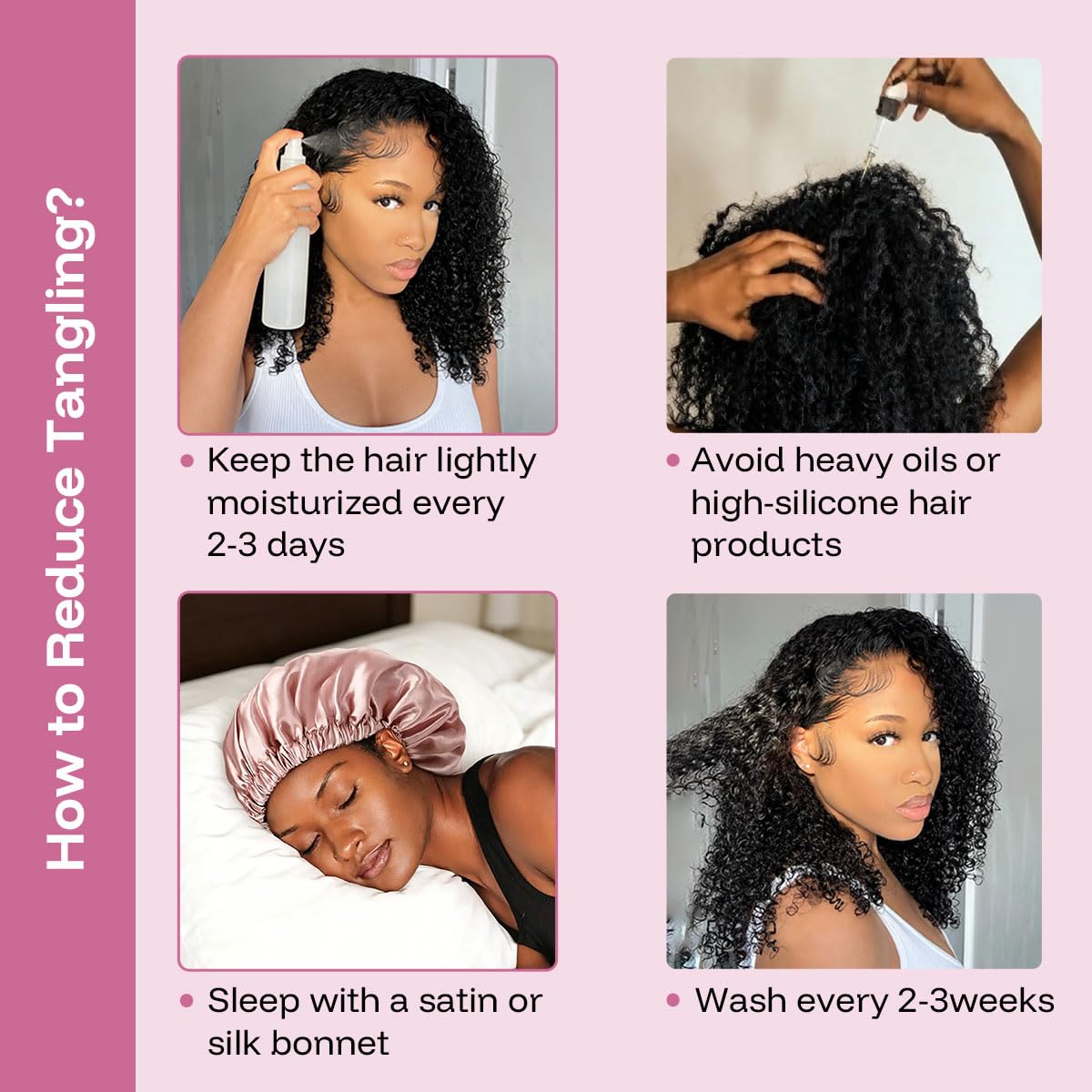 Gaoleif Miracle Knots Crochet Hair, 18 Inch 100 Strands Deep Wave Feather Crochet Hair for Women Pre-Separated Curly Hair Bundles (Natural Black)
