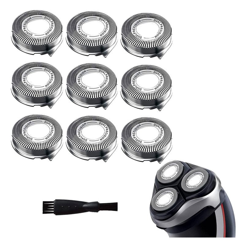 Gleway HQ8 Replacement Heads Blades Compatible with Philips Electric Shavers, HQ8 Replacement Razor Shaving Head Fit for Aquatec HQ8 Series, OEM HQ8 Heads Upgraded for PT730 AT880 AT811, 9-Pack