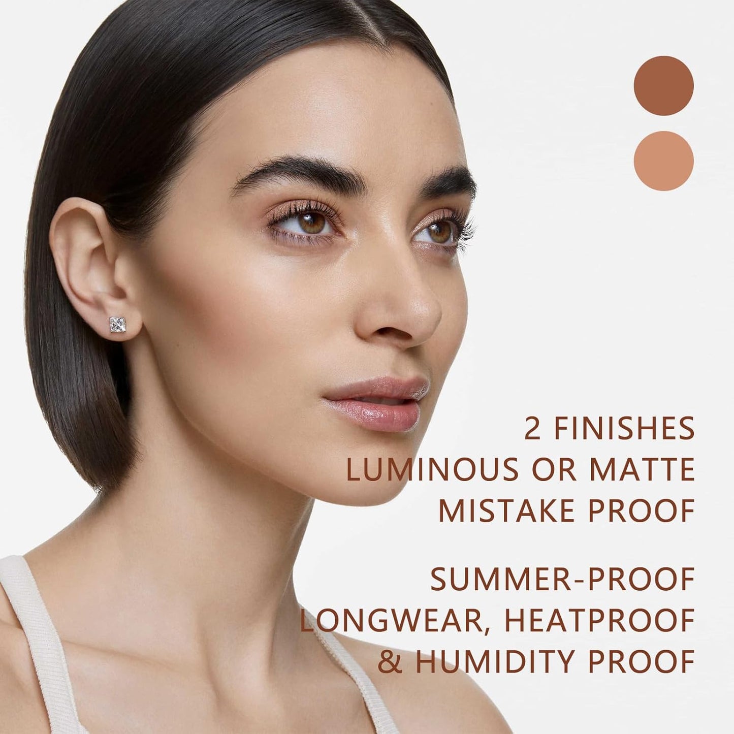 Foundation Stick - Serum-Boosted Tinted Moisturizer for Natural Finish | Longwear Contour Stick (#6 & #3)
