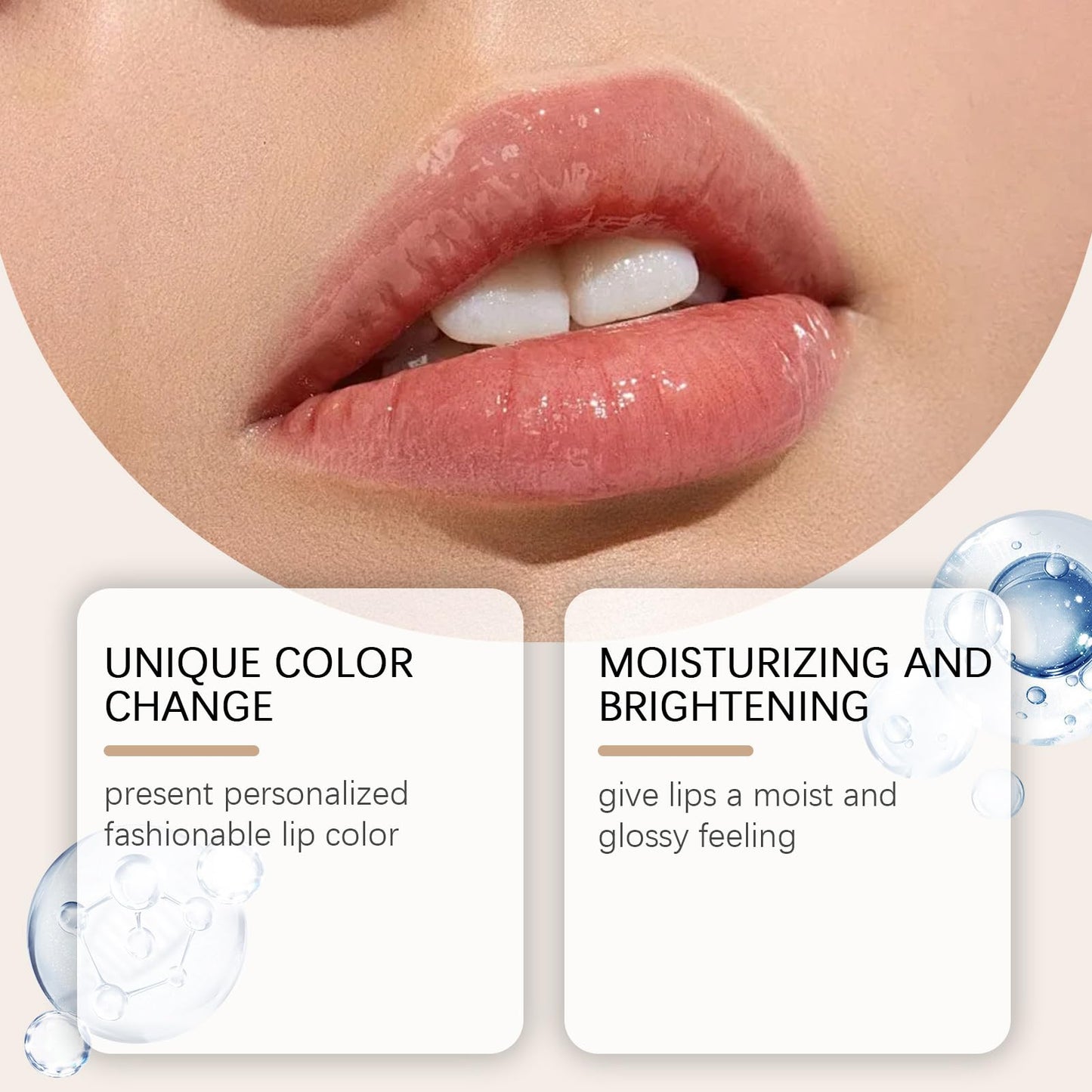 REATIFUL Skin-Adaptive Lipstick,Signature Ph Color Changing Lipstick,Long Lasting 24 Hours Moisturizing Glossy Shine Lip Gloss for Women (1pcs)
