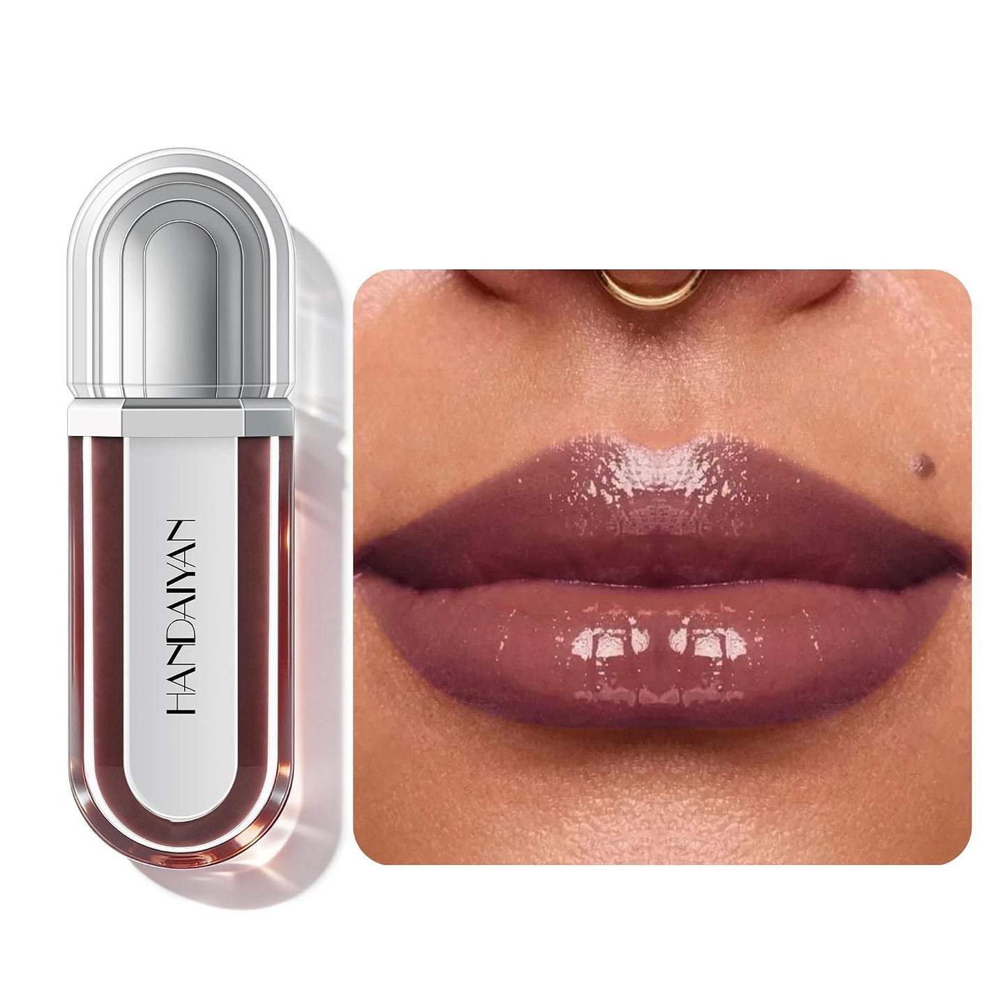 3D Hydra Lip Gloss - Plumping & Hydrating Non-Sticky Formula for Fuller Lips | Cherry Vinyl Shade