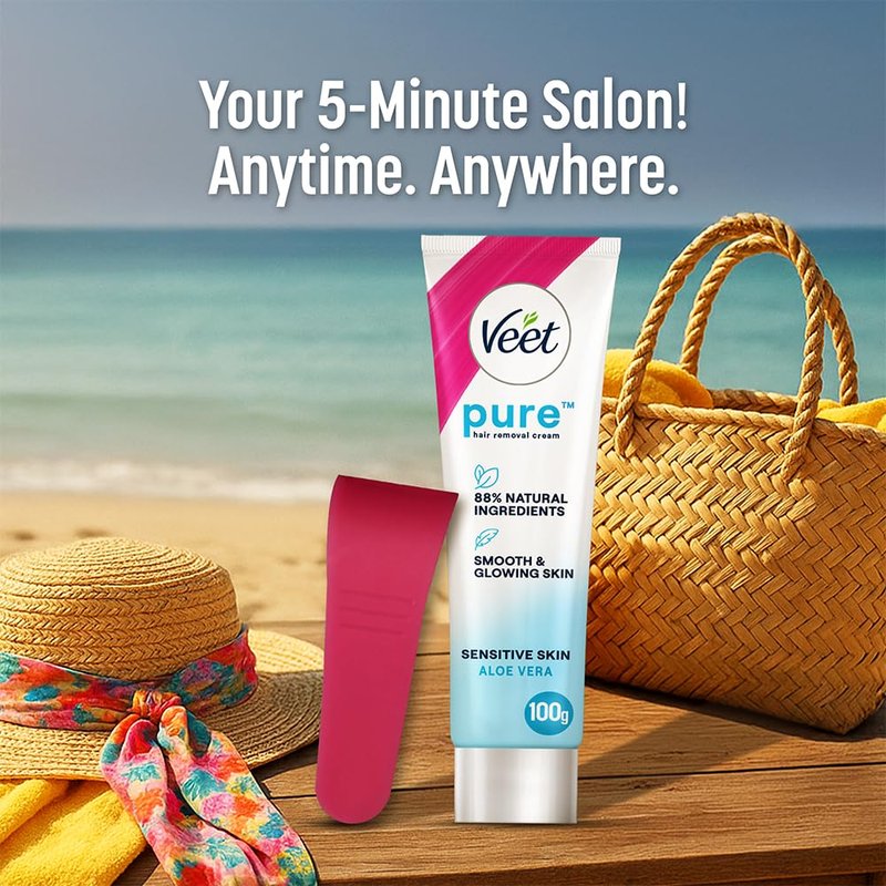 Veet Silk and Fresh Hair Removal Cream, Sensitive
