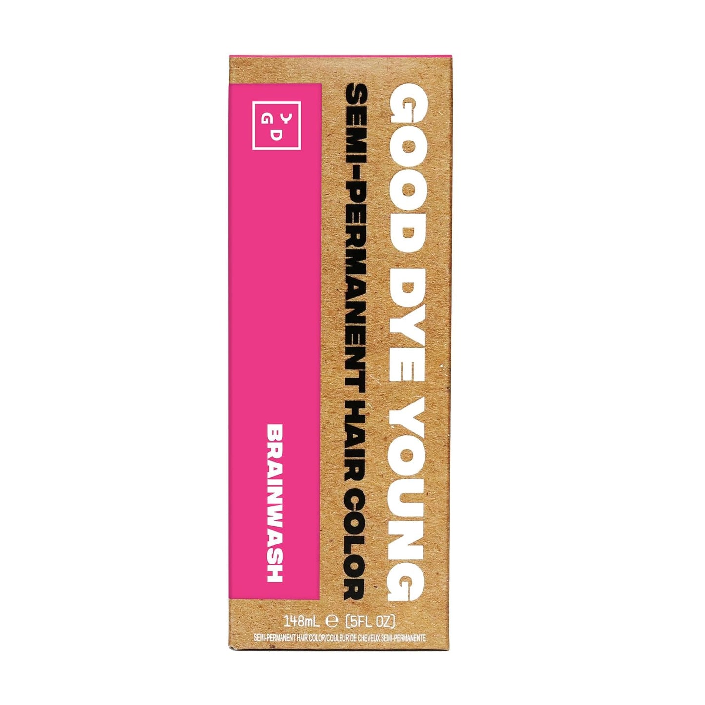 Good Dye Young Semi-Permanent Hair Color - Vegan, Non-Damaging Formula | Lasts Up to 24 Washes (5FL OZ, Brainwash)