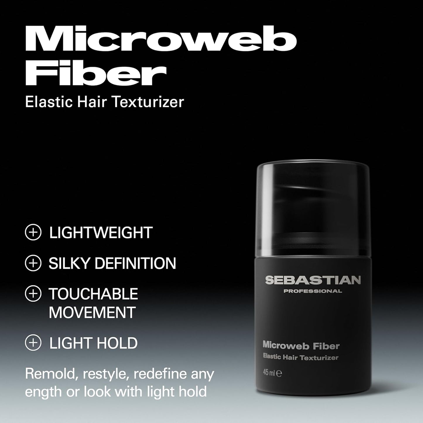 Sebastian Professional Microweb Fiber Texturizer - Flexible Hold & Silky Soft Finish | Travel Size 1.5 fl oz