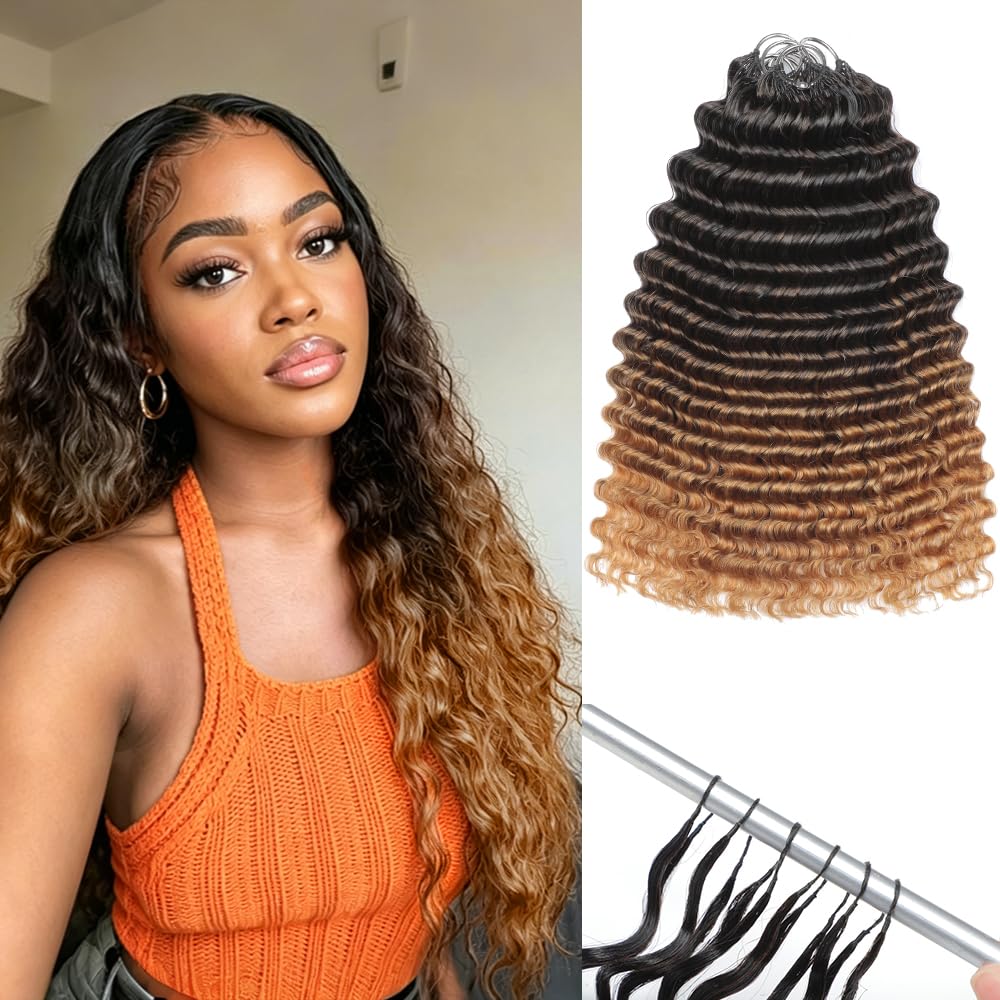 Miracle Knots Crochet Hair - 18 Inch Deep Wave Human Hair for Black Women | 125g, 100 Strands, Reusable