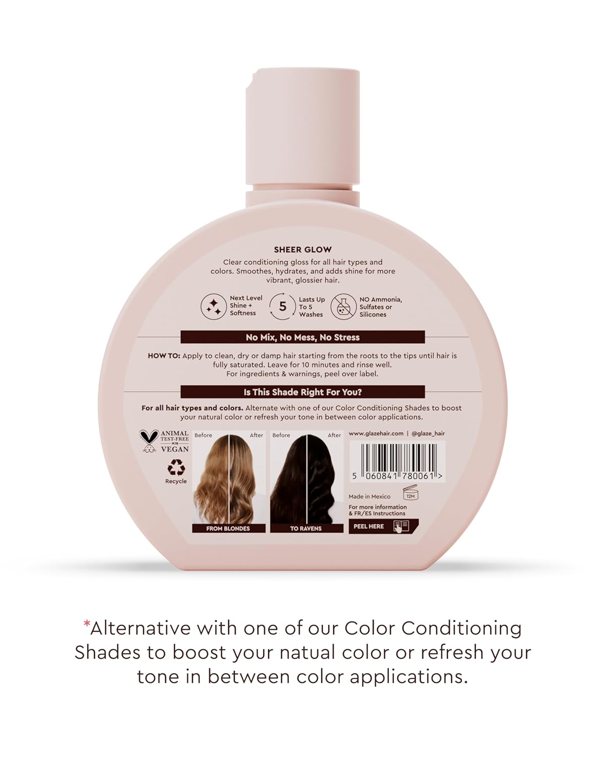 Supergloss Clear Conditioning Hair Gloss - Sheer Glow for All Hair Types | Boosts Shine & Hydration - 6.4 Fl Oz