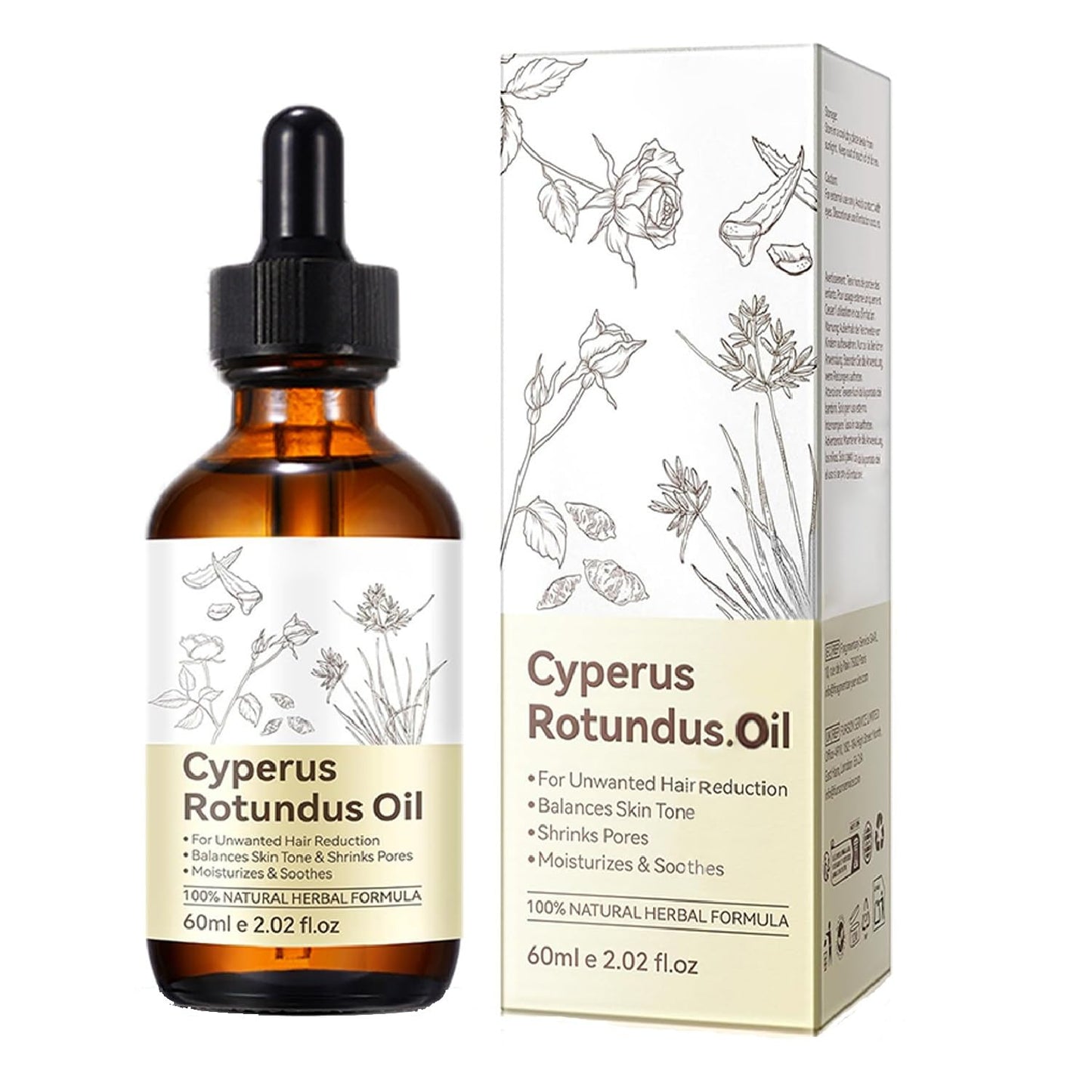 Cyperus Rotundus Oil, Cypress Rotundus Oil for Hair Removal, 2.02 fl.oz