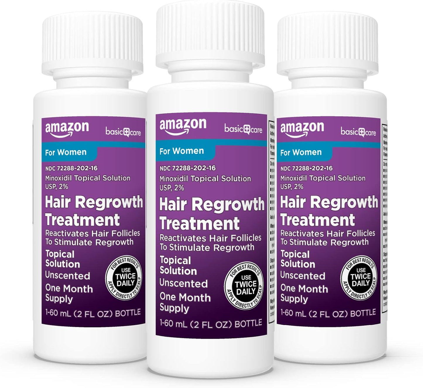 Minoxidil Hair Regrowth Treatment for Women - 2% Topical Solution | 6 Ounce