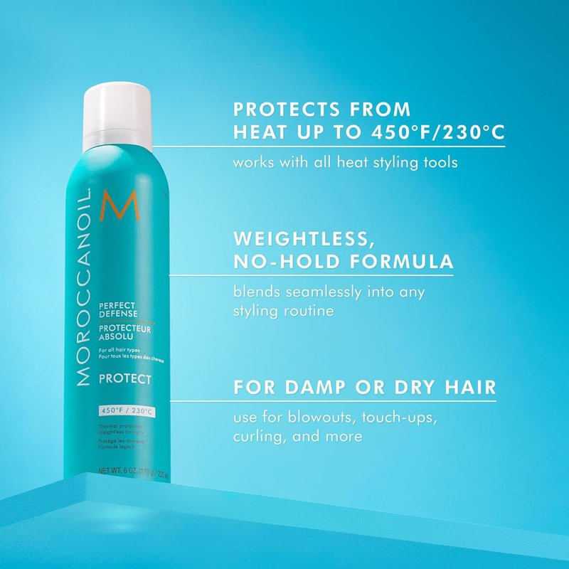 Moroccanoil Perfect Defense | Heat Protectant Spray for Hair Care - 6.8 oz