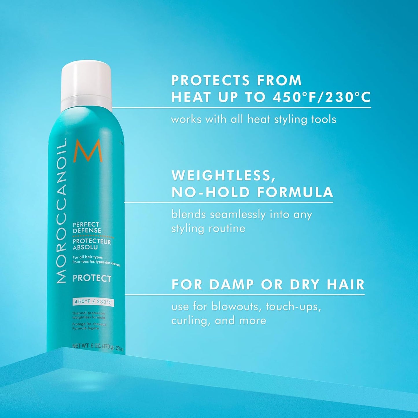 Moroccanoil Perfect Defense | Heat Protectant Spray for All Hair Types - 6.8 oz