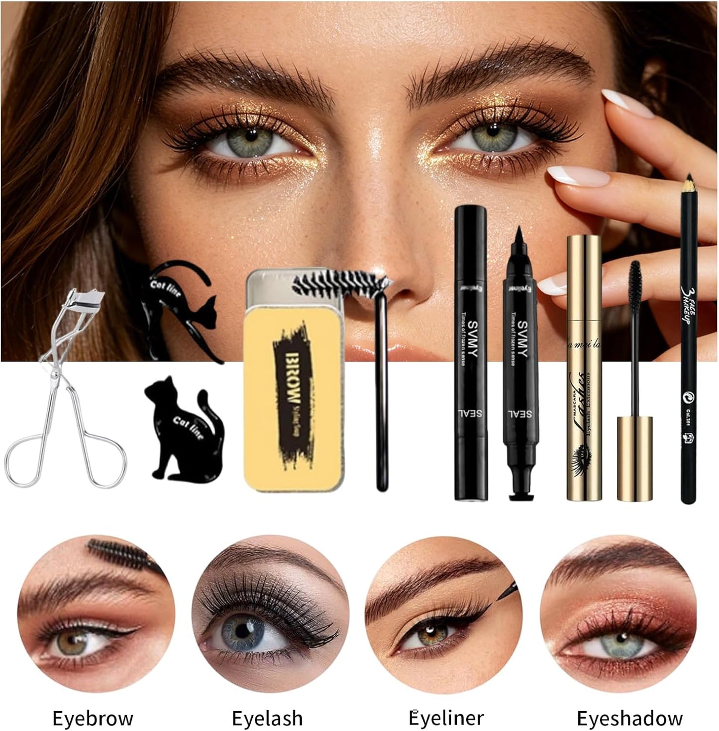 Full Makeup Kit for Women - 28 Pcs All-in-One Set with Eyeshadow, Foundation, Lipsticks & More | Perfect Gift for Beginners & Teens