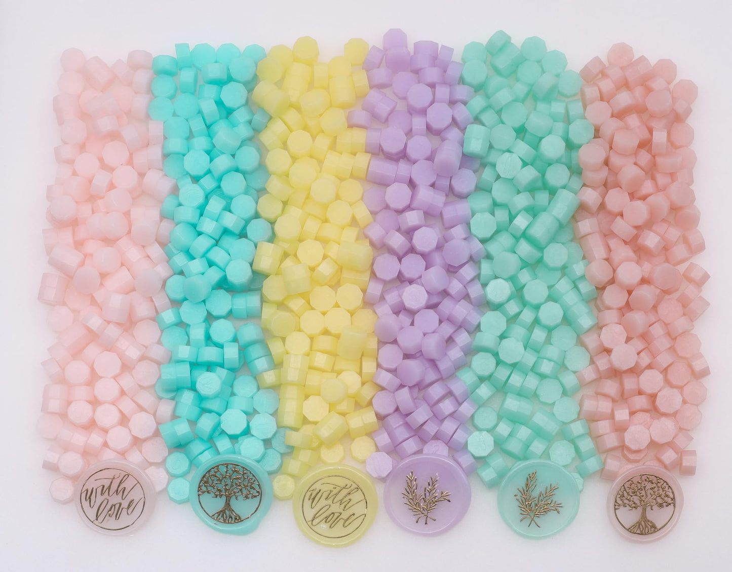 600Pcs Wax Seal Beads,Sealing Wax Beads for Wax Seal Stamp, Wax Seal Beads Set with 6 Colors Perfect for Gift Sealing, Letter Sealing,Wedding Cards Sealing, Envelopes Sealing (TransparentJelly)