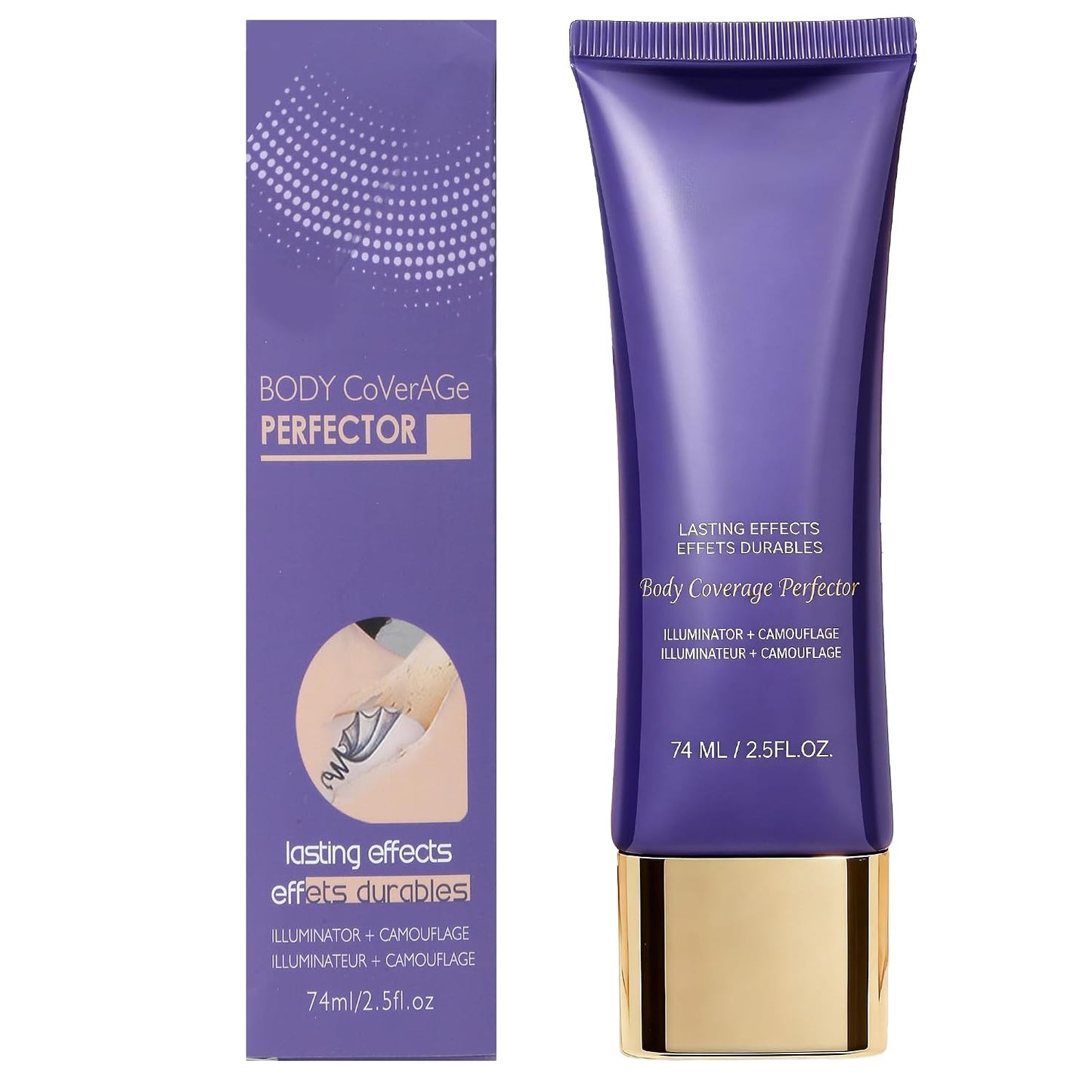 Tattoo Cover Up Concealer - Full Coverage for Uneven Skin, Scars & Blemishes | 24Hr Sweatproof Formula, 2.5 oz, Light