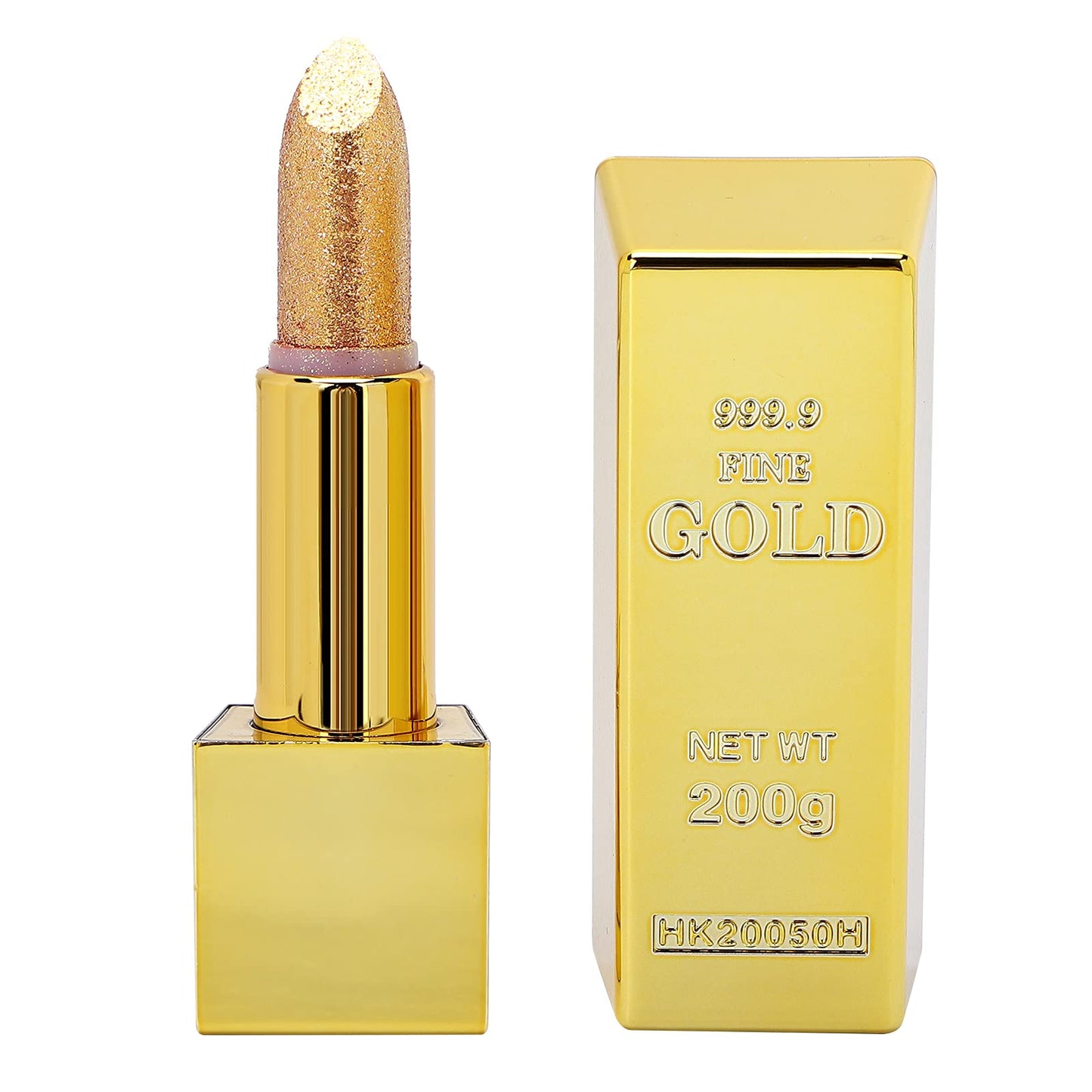 3.5g Gold Bar Lipstick, Long Lasting Moisturizing And Smooth Lip Makeup Cosmetics (Gold Lipstick 1#Foreign Edition)