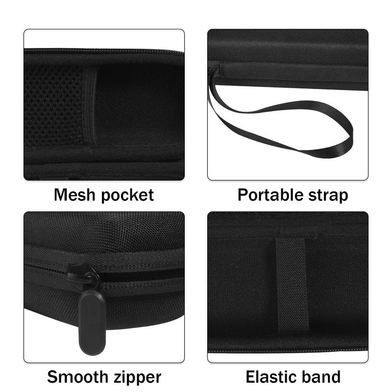 ZORETCO Hard Travel Carrying Case for Hybrid Electric Trimmer and Shaver, Portable Organizer Storage Bag for QP2520, QP2530, QP2620, QP2630- Black