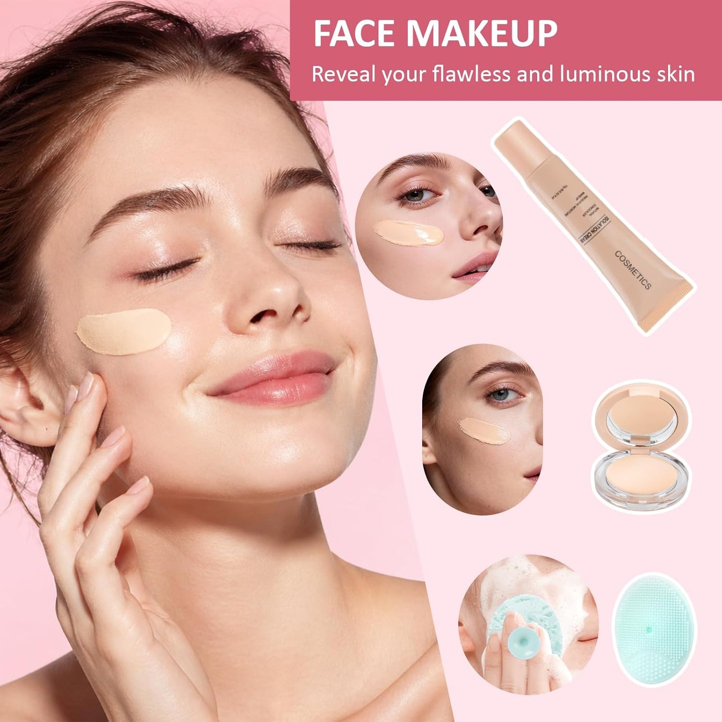 All-in-One Makeup Kit for Teens | Essential Gift Set for Women - Complete Makeup Bundle