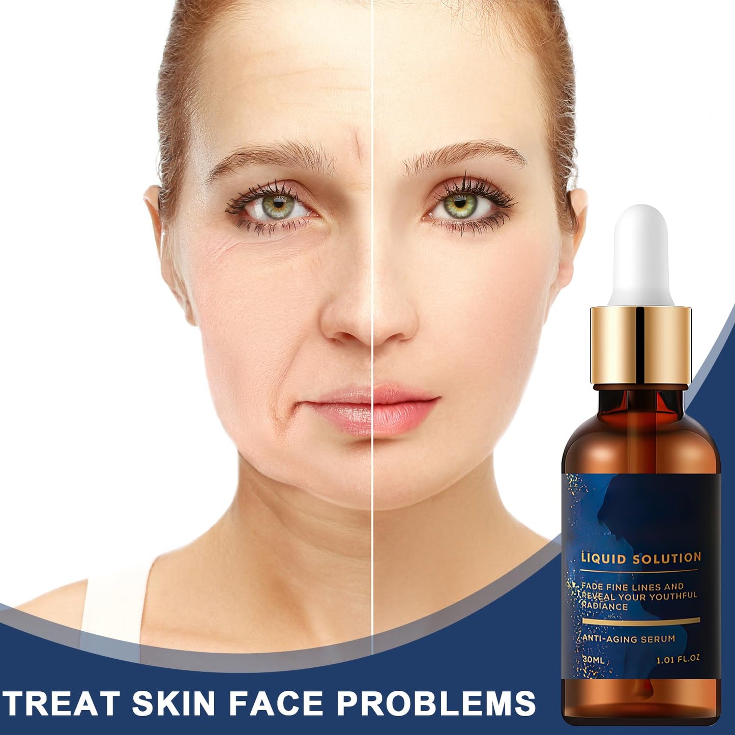 3Pcs Face Serum, Vitamin C & E Serum, Boost Skin Collagen, Face Tightening, Reduce Wrinkles & Plump Skin, Moisturize and Anti Wrinkles Facial Serum