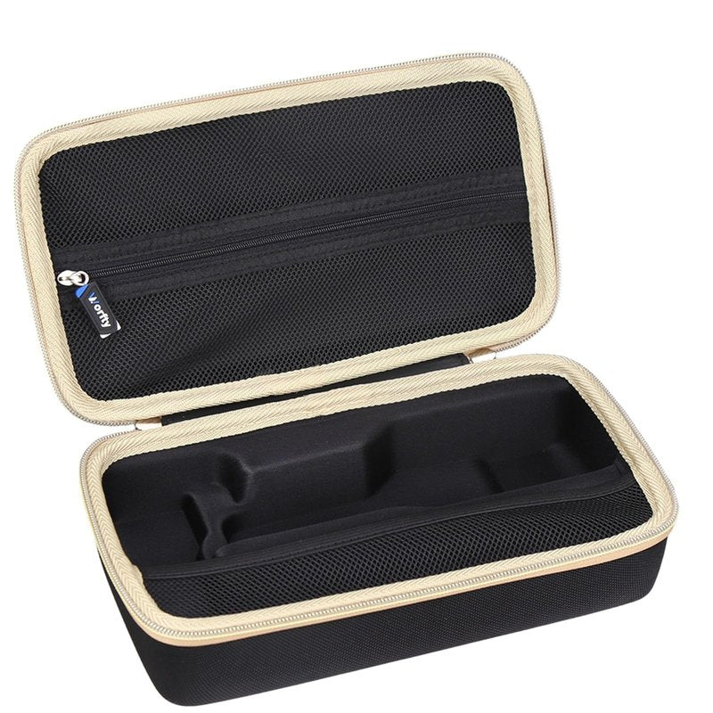 worfty Case for BaBylissPRO FXONE/FX+ Professional Cord/Cordless Hair Clipper - Hard Protective Travel Carrying Storage Organizer Bag (Black & Golden)
