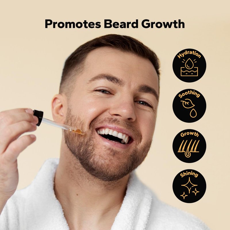 SilkyShark Beard Oil (1 Pack, 30ml), Beard Growth & Conditioning Oil for Men, Hydrating Beard Moisturizer for Grooming & Care, Majestic Oud