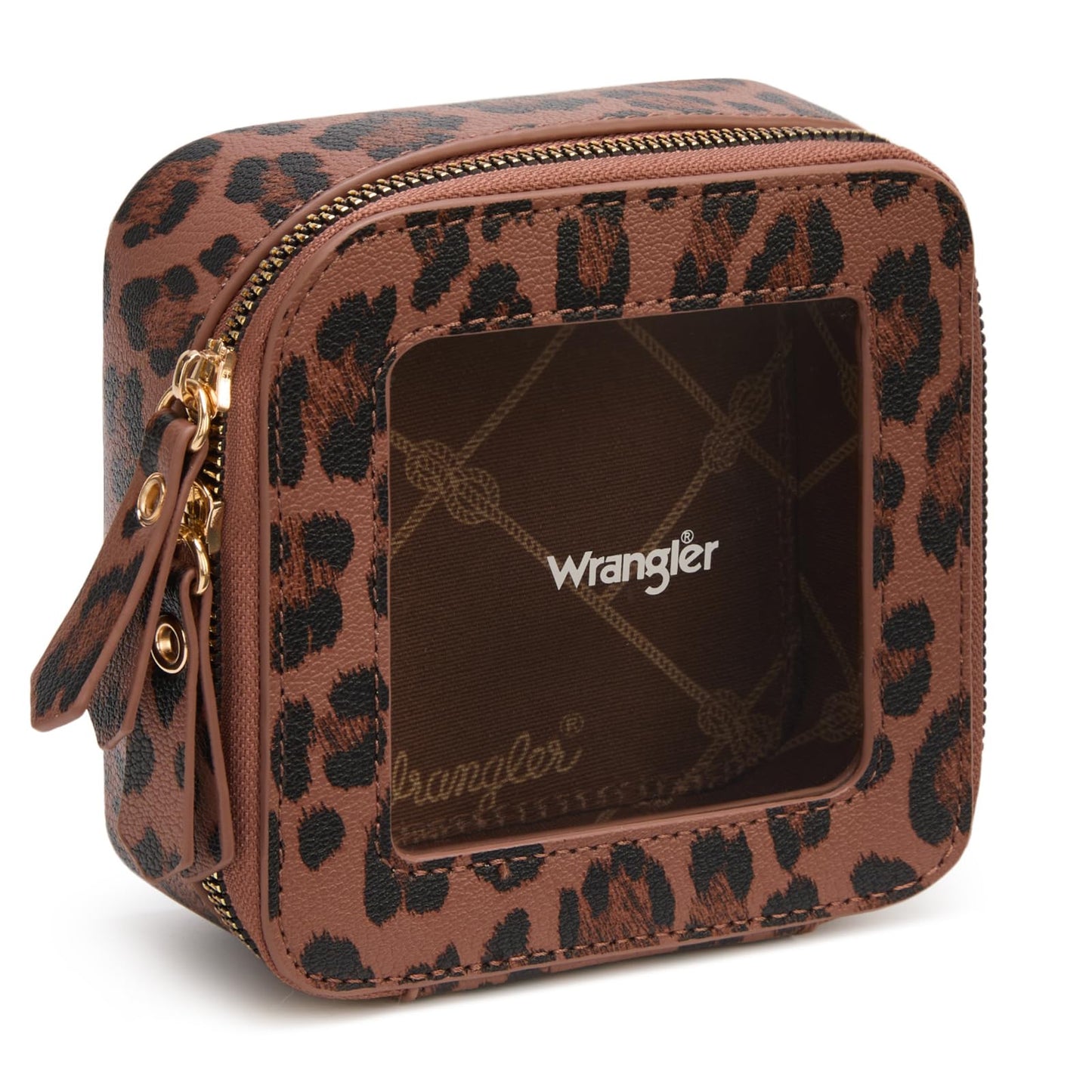 Montana West X Wrangler Clear Makeup Bag Travel Cosmetic Bag Portable Make Up Toiletry Organizer for Women