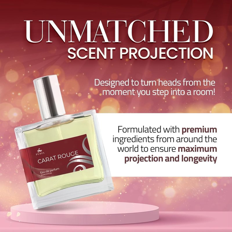 Perfa Women's Inspired Eau De Parfum - B.accarat Floral Amber Scent With Jasmine & Saffron | Long-Lasting Fine Mist Spray