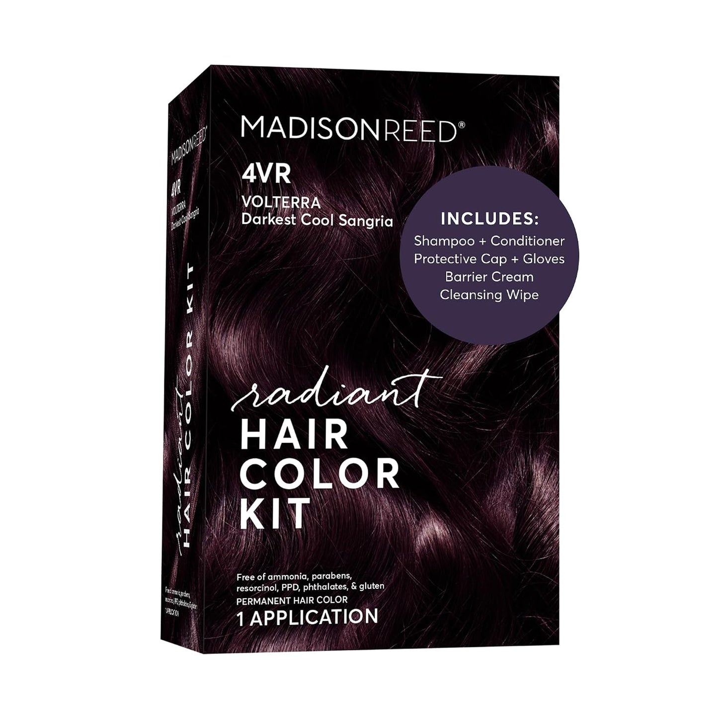 Madison Reed Radiant Hair Color Kit - 5RV Dark Garnet Red | Vivid Permanent Dye for Bold Color & Maximum Shine