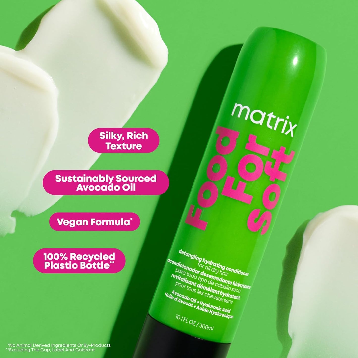 Hydrating Conditioner for Dry, Brittle Hair - Moisturizes & Softens with Avocado Oil & Hyaluronic Acid | Vegan, All Hair Types