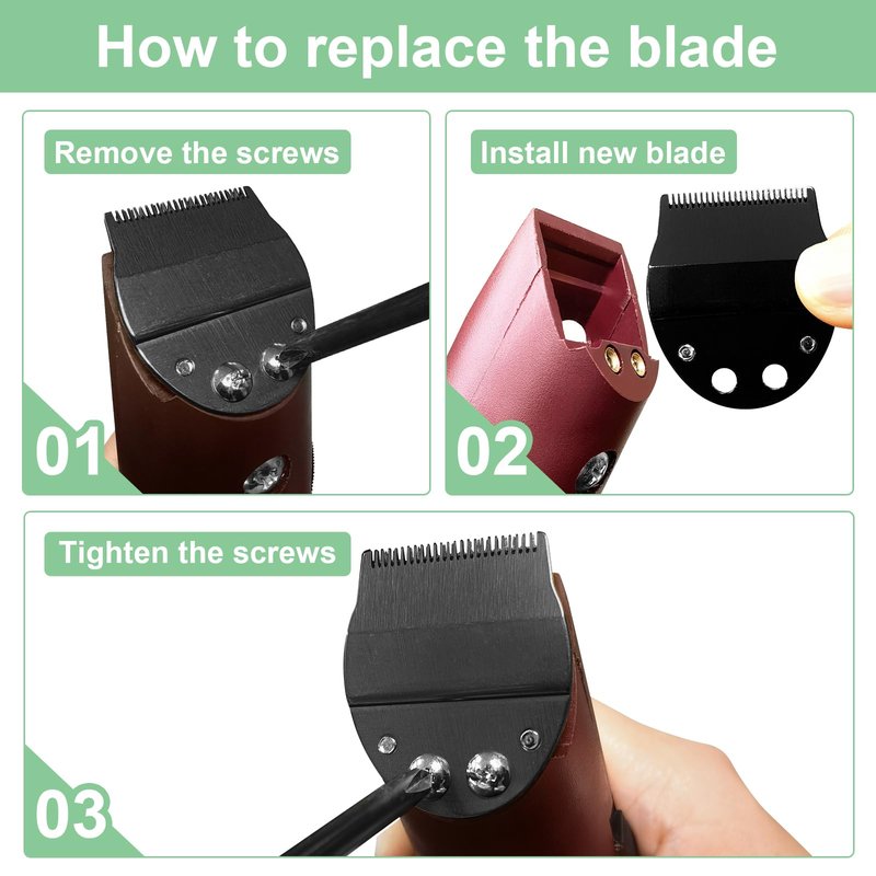 Narrow Blade Replacement,Trimmer Blade Compatible with oster Finisher Trimmer Model 59 and T-Finisher Trimmer Blades，Black