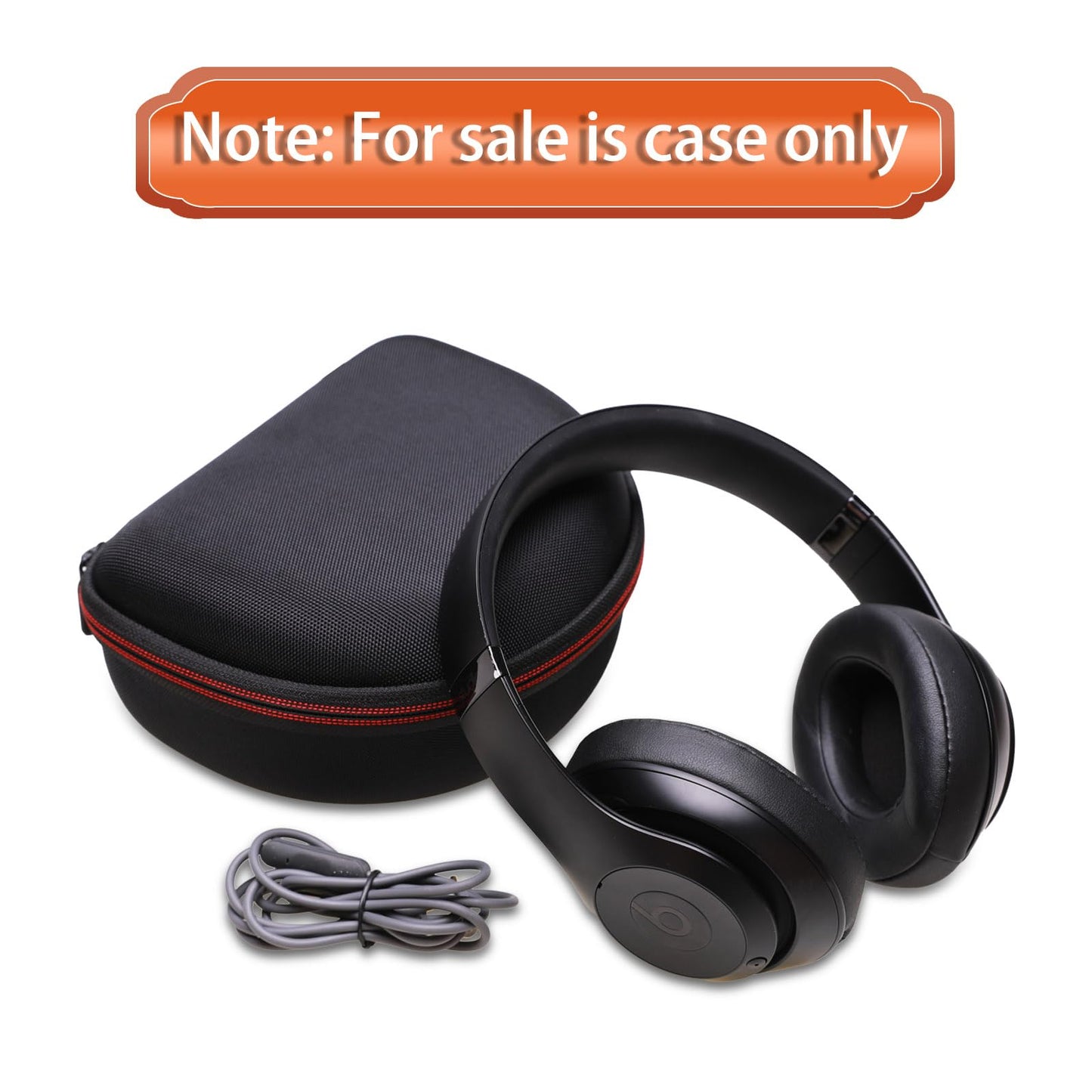 Headphone Case Compatible with Beats Studio Pro/Solo 4 / Studio 3 / Solo 3 / Picun B8 / BERIBES/JLab JBuds Lux ANC Wireless Bluetooth Noise Cancelling Headphones, Black+Gray(Case Only)