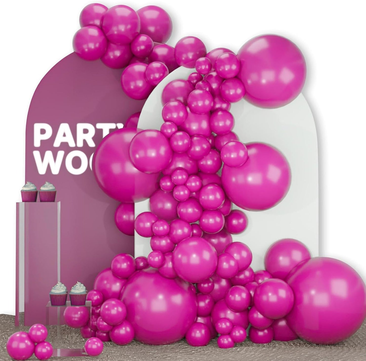 Black Balloon Arch Kit - 140 Pcs in 5-18 Inch Sizes for Baby Showers, Birthdays & Anniversaries | Elegant Black Decor