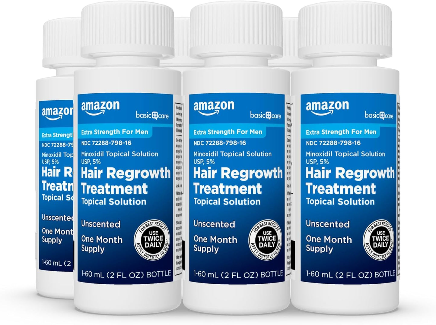 Minoxidil Hair Regrowth Treatment for Men - Extra Strength 5% Topical Solution | 12 Fl Oz