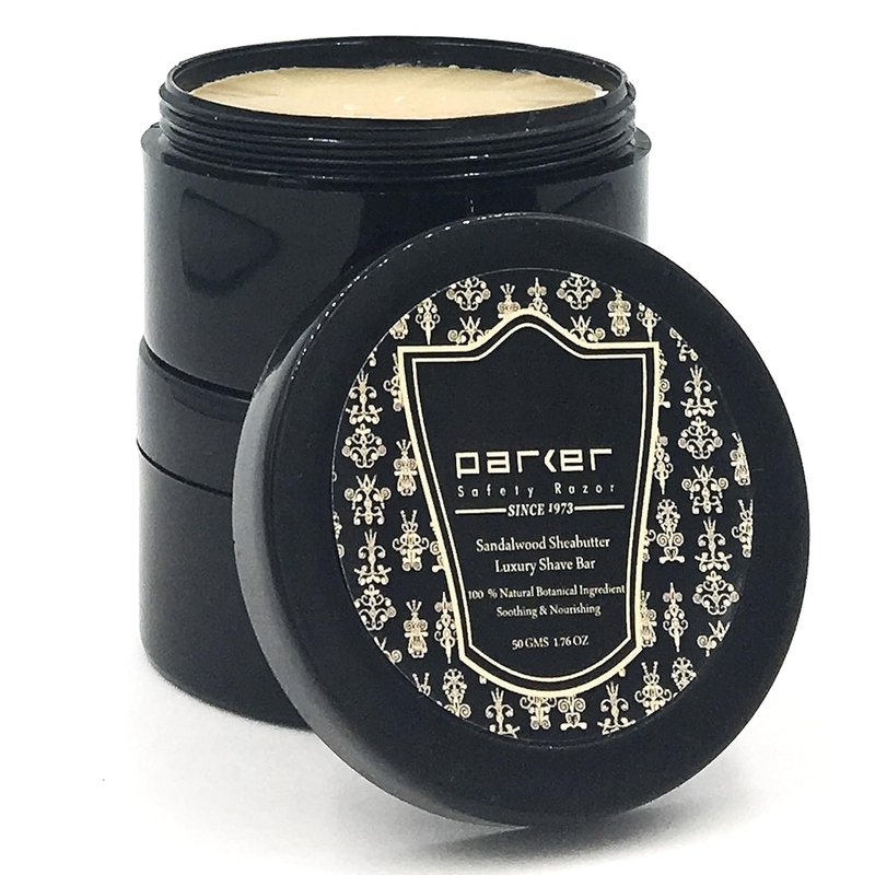 Parker Sandalwood & Shea Butter Shaving Soap 1.76 oz. each – 2 Pack