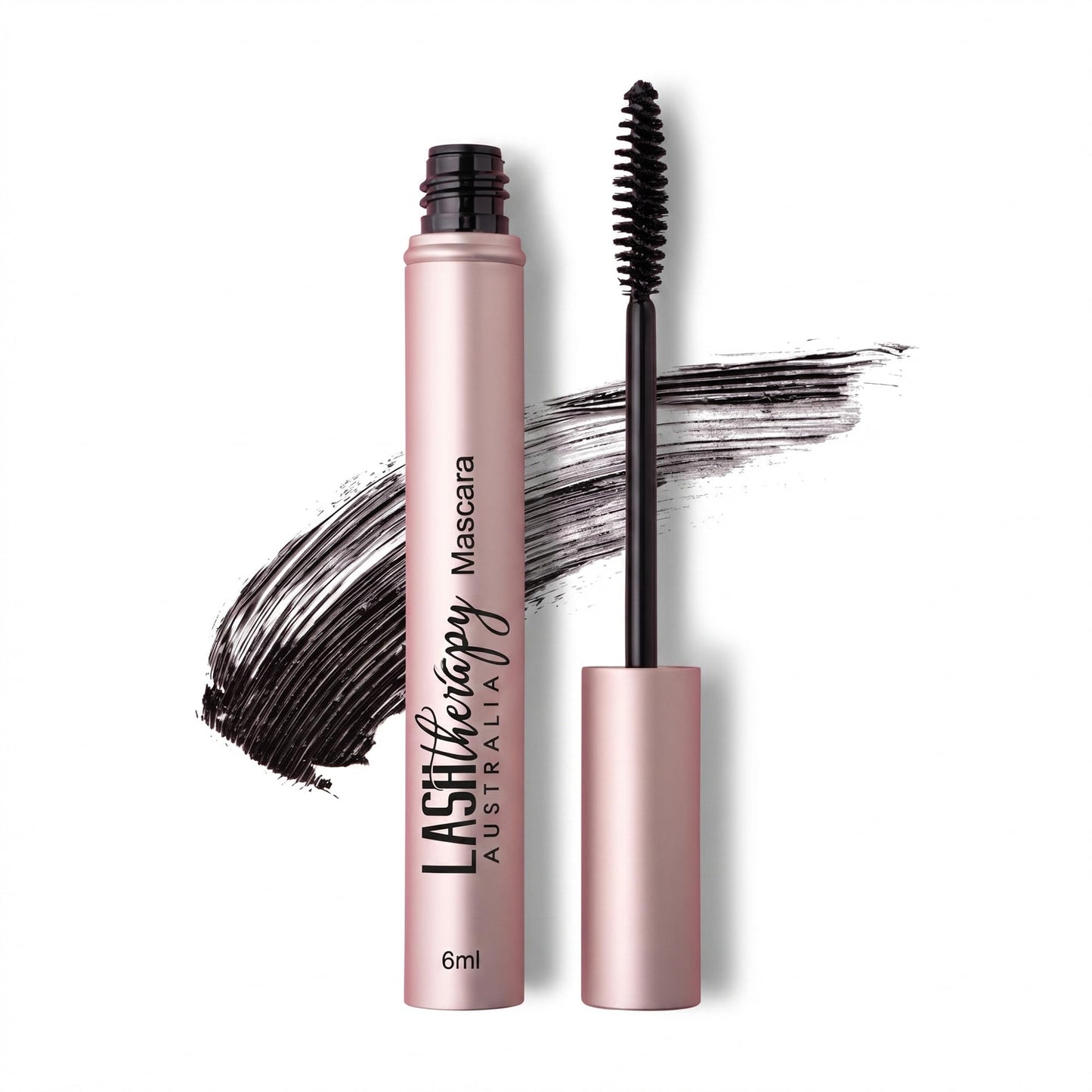 Lash Therapy Australia Growth Serum Infused Mascara, Smudge Proof & Waterproof, Natural For Sensitive Eyes, Volume & Length (Black) 6ml