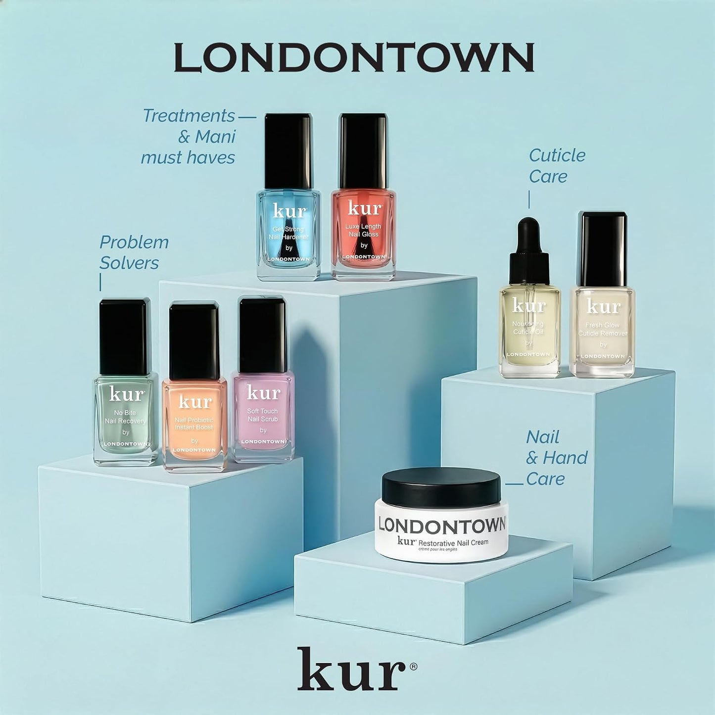 Nail Strength and Growth Treatments - Strengthen, Repair & Shine | Clear Formula for Weak, Brittle Nails