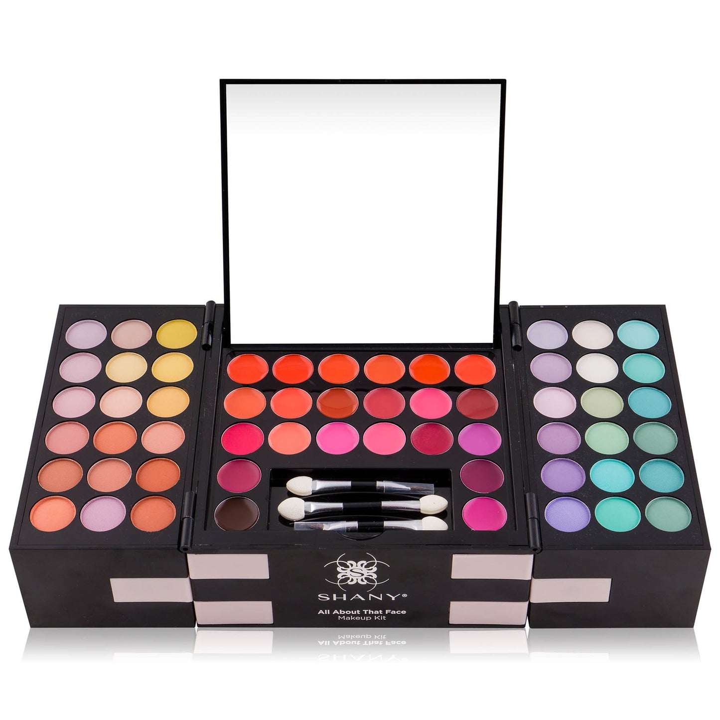 SHANY All In One Harmony Makeup Set - Ultimate Color Combination - Eyeshadows, Blush Powder, Lip-gloss Lipstick, Mini Makeup brushes, Makeup applicators, HOLIDAY GIFT IDEA
