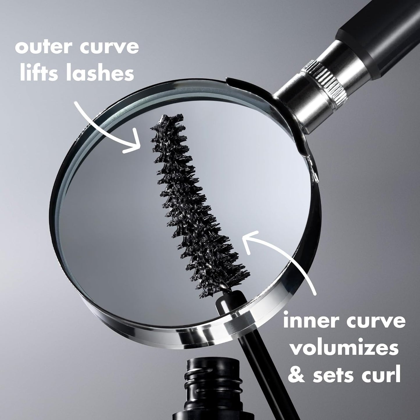 e.l.f. Incredi-Curl Mascara - Volumizing & Smudge-Resistant Formula | Bold Lifted Curl in Dark Brown